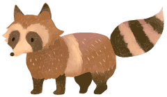 たぬきのイラスト